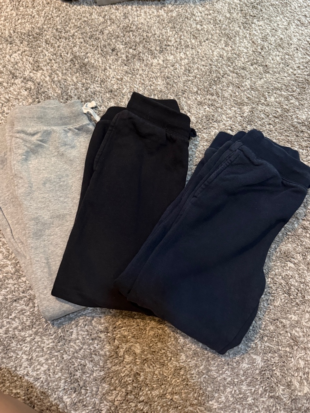 The Children's Place Sweatpants Trio - Gray, Black, Navy